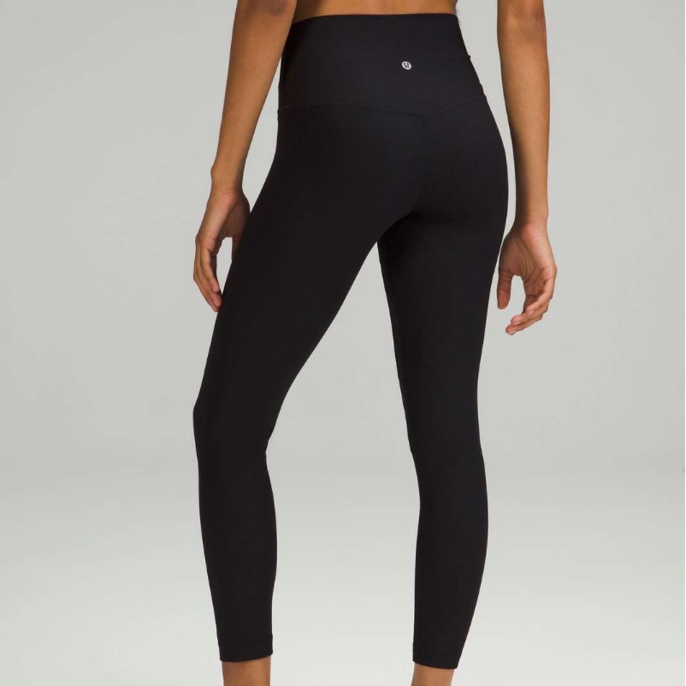 Lululemon Align Ribbed High-Rise Pant 25" Black size 4
